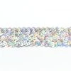 Sequins International Newest Products 1 Laser Silver Sequin Trim (Stretch)