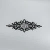 Vendor-unknown Diamond W/Oval Rhinestone Applique