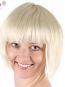 Coast Wigs Short Mod Bob Wig W/ Bangs Accessories