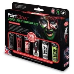 Theatre House Paint Glow Liquid Latex Horror Kit