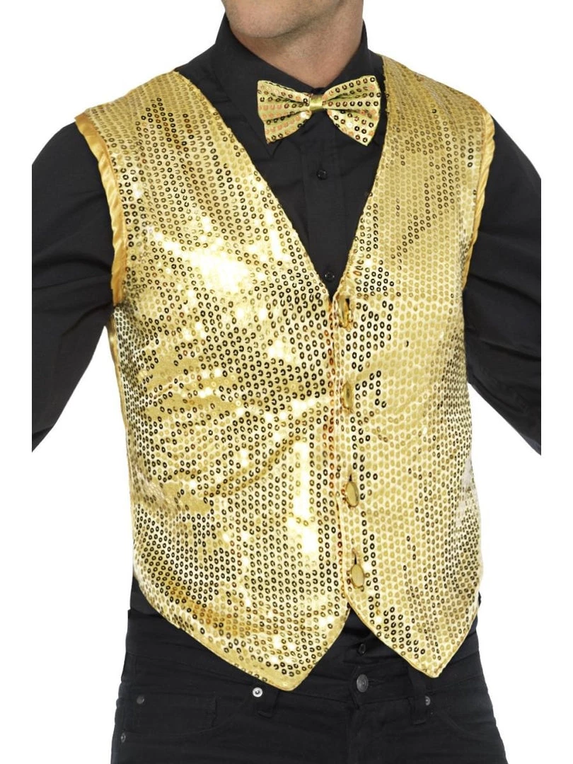 Theatre House Gold Or Silver Sequin Vest - Adult & Child Sizes Accessories 3 Theatre House Gold Or Silver Sequin Vest - Adult & Child Sizes Accessories