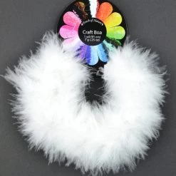 Midwest Designs Feather Boas Craft Boa 1-Yard : Red, Black & White